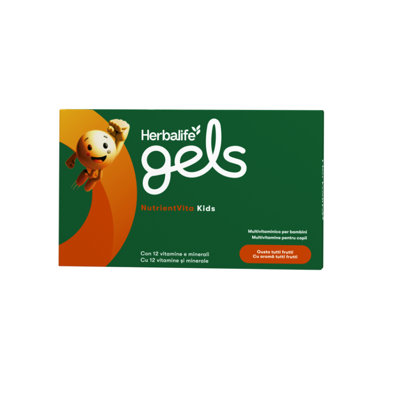 Herbalife Gels NutrientVita Kids Aromă Tutti frutti 30 de comprimate de gel masticabile