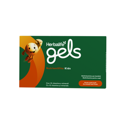 Herbalife Gels NutrientVita Kids Aromă Tutti frutti 30 de comprimate de gel masticabile