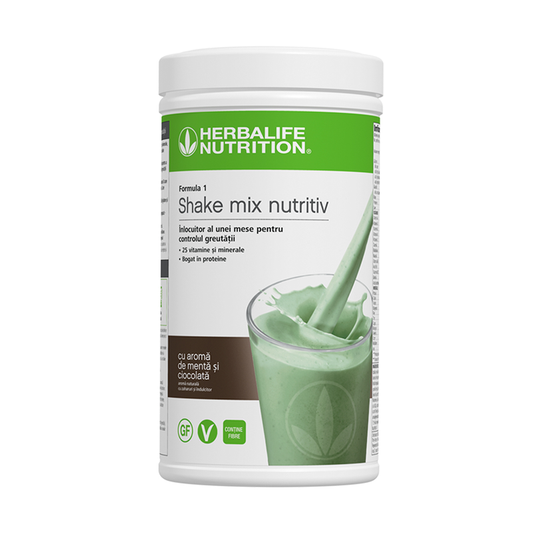 Shake-ul Formula 1 Mentă și Ciocolată 550g