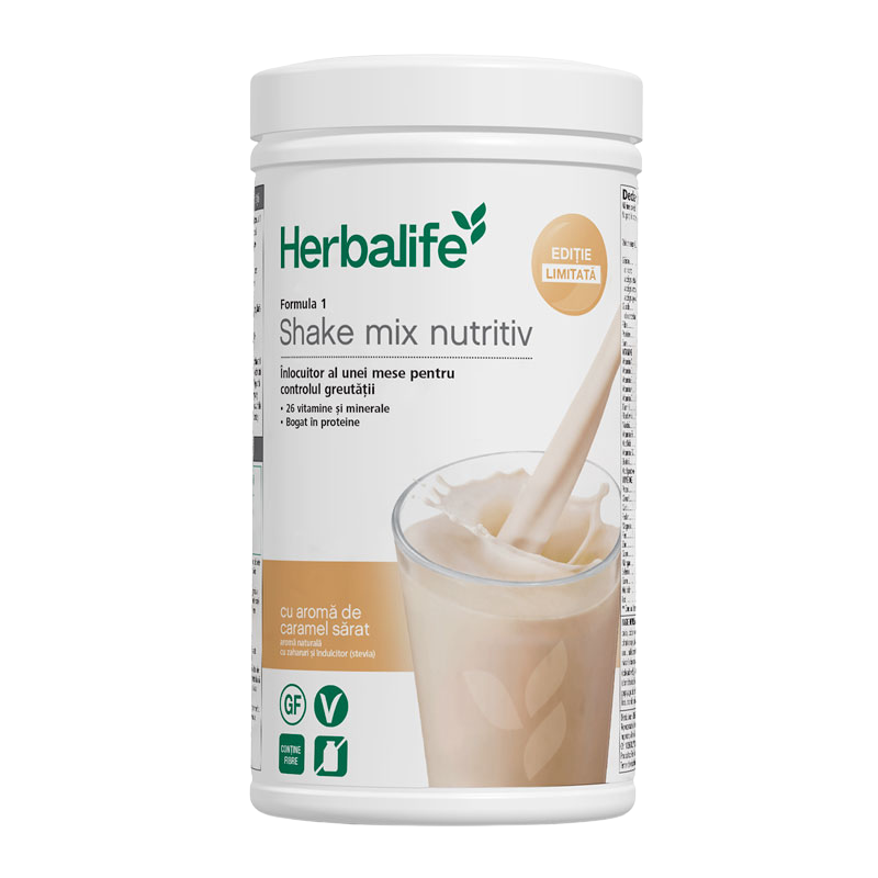 Formula 1 Shake Mix Nutritiv cu aromă Caramel Sărat 550g Ediție limitată