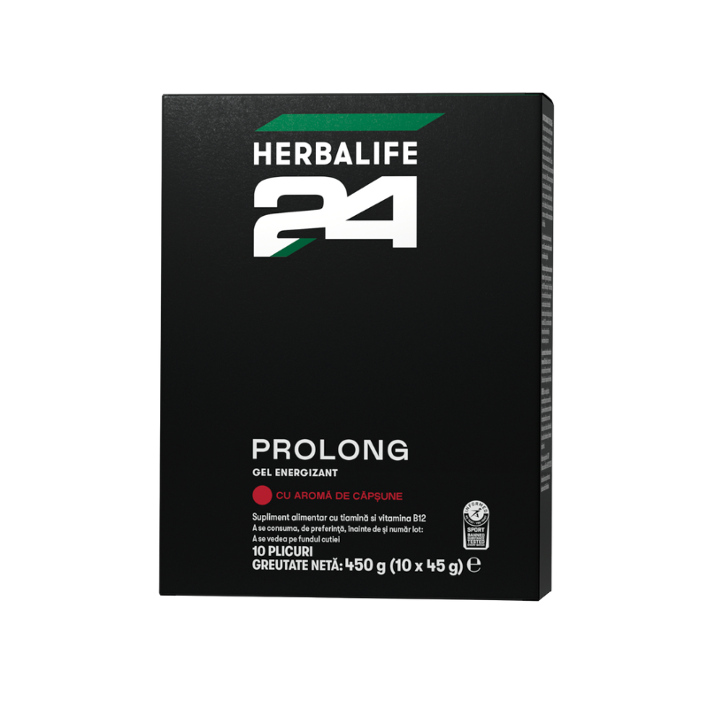 Herbalife24® Prolong Gel energizant Aromă de căpșune 450g NOU