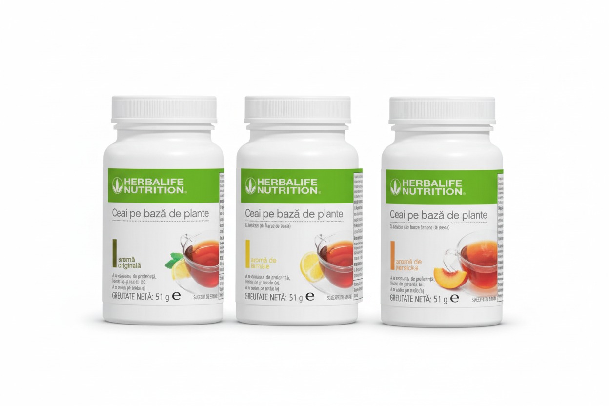 Tre barattoli Ceai pe bază de plante Herbalife